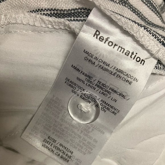 Reformation Carter Linen Mid Rise Pant - Picture 5 of 7